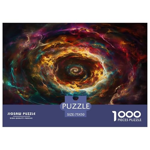 Schwarzes Loch Puzzlespiel 1000 Teile Jigsaw Puzzle 1000 Puzzle FüR Erwachsene Kinder Senioren Erwachsenen Puzzlespiel Puzzel 1000pcs (75x50cm) von VTBNDLAGE