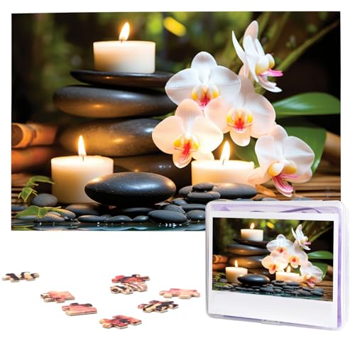 Entspannung mit Massage-Spa-Puzzle, 1000 Teile, Holz-Puzzle, personalisiertes Bild, Puzzle, individuelle Puzzles für Erwachsene, Hochzeit von VTCTOASY