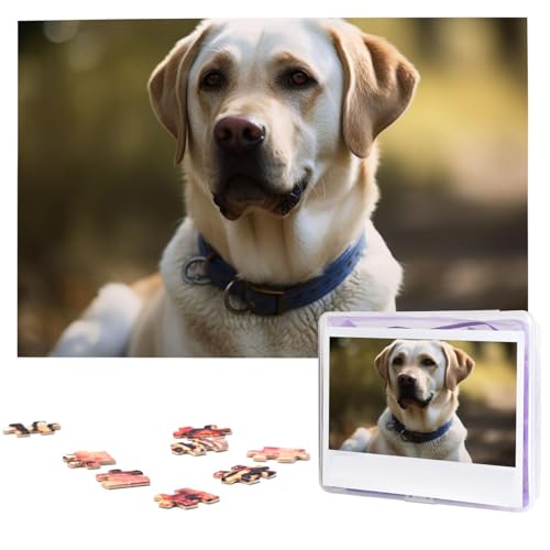 Labrador-Puzzle, 1000 Teile, Holz-Puzzle, personalisiertes Bild, Puzzle, individuelle Puzzles für Erwachsene, Hochzeit von VTCTOASY