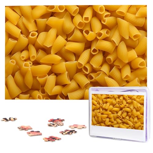 Pasta-Puzzles, 1000 Teile, personalisiertes Puzzle mit Aufbewahrungstasche, Foto-Puzzle für Fotos, anspruchsvolles Bilderpuzzle für Familie, Heimdekoration, Puzzle (74,9 x 50 cm) von VTCTOASY