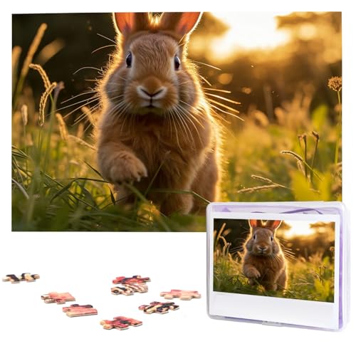 Personalisiertes Puzzle, 1000 Teile, Puzzle, mit Aufbewahrungstasche, für herausfordernde Fotos, Heimdekoration, 74,9 x 50 cm von VTCTOASY