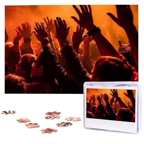 Watch a Concert Puzzles 1000 Teile Personalisierte Puzzles mit Aufbewahrungstasche Fotos Puzzle für Fotos Herausforderndes Bilderpuzzle Home Decor Jigsaw (74,9 x 50 cm) von VTCTOASY