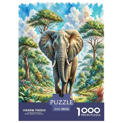 African Elefanten Puzzle 1000 Teile Schwer Puzzle Spielzeug Pädagogisches Spiel Impossible Herausforderung Spielzeug Für Erwachsene Und Kinder Ab 12 Jahren 38x26cm/1000pcs African Elefanten Puzzle 1000 Teile Schwer Puzzle Spielzeug Pädagogisches Spiel Impossible Herausforderung Spielzeug Für Erwachsene Und Kinder Ab 12 Jahren 38x26cm/1000pcs von VUDBELAFC