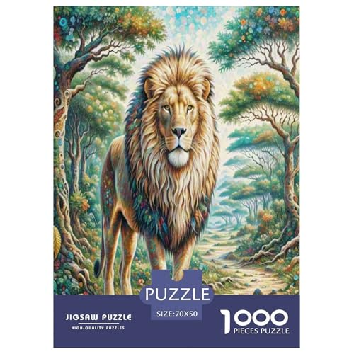 Afrikanischer Löwe Puzzle 1000-teilige Schwer Puzzle Spielzeug Lernspiel Impossible Herausforderung Spielzeug Für Erwachsene Kinder 70x50cm/1000pcs Afrikanischer Löwe Puzzle 1000-teilige Schwer Puzzle Spielzeug Lernspiel Impossible Herausforderung Spielzeug Für Erwachsene Kinder 70x50cm/1000pcs von VUDBELAFC