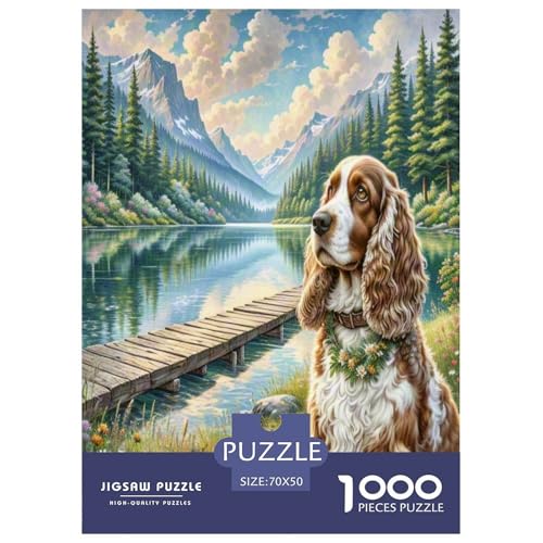 Amerikanischer Cocker Spaniel Puzzle 1000 Teile Schwer Puzzle Spielzeug Lernspiel Impossible Herausforderung Spielzeug Für Erwachsene Und Kinder in Bewährter 70x50cm/1000pcs Amerikanischer Cocker Spaniel Puzzle 1000 Teile Schwer Puzzle Spielzeug Lernspiel Impossible Herausforderung Spielzeug Für Erwachsene Und Kinder in Bewährter 70x50cm/1000pcs von VUDBELAFC