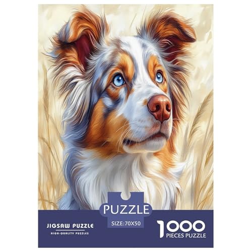 Australischer Schäfer Puzzle 1000-teilige Schwer Puzzle Spielzeug Lernspiel Impossible Herausforderung Spielzeug Für Erwachsene Kinder 70x50cm/1000pcs Australischer Schäfer Puzzle 1000-teilige Schwer Puzzle Spielzeug Lernspiel Impossible Herausforderung Spielzeug Für Erwachsene Kinder 70x50cm/1000pcs von VUDBELAFC
