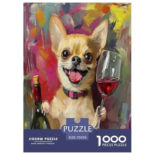 Chihuahua Puzzle 1000-teilige Schwer Puzzle Spielzeug Lernspiel Impossible Herausforderung Spielzeug Für Erwachsene Kinder 70x50cm/1000pcs Chihuahua Puzzle 1000-teilige Schwer Puzzle Spielzeug Lernspiel Impossible Herausforderung Spielzeug Für Erwachsene Kinder 70x50cm/1000pcs von VUDBELAFC