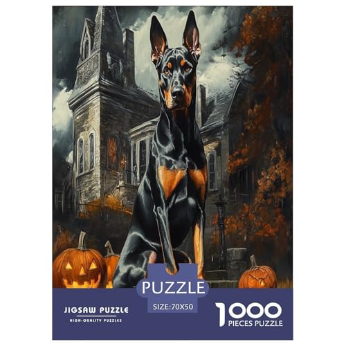 Doberman Puzzle 1000-teilige Schwer Puzzle Spielzeug Lernspiel Impossible Herausforderung Spielzeug Für Erwachsene Kinder 70x50cm/1000pcs Doberman Puzzle 1000-teilige Schwer Puzzle Spielzeug Lernspiel Impossible Herausforderung Spielzeug Für Erwachsene Kinder 70x50cm/1000pcs von VUDBELAFC