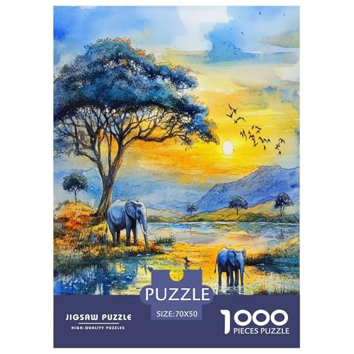 Elefanten Puzzle 1000-teilige Schwer Puzzle Spielzeug Lernspiel Impossible Herausforderung Spielzeug Für Erwachsene Kinder 70x50cm/1000pcs Elefanten Puzzle 1000-teilige Schwer Puzzle Spielzeug Lernspiel Impossible Herausforderung Spielzeug Für Erwachsene Kinder 70x50cm/1000pcs von VUDBELAFC