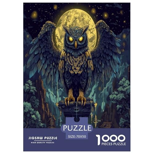 Eule Puzzle 1000-teilige Schwer Puzzle Spielzeug Lernspiel Impossible Herausforderung Spielzeug Für Erwachsene Und Kinder in Bewährter 70x50cm/1000pcs Eule Puzzle 1000-teilige Schwer Puzzle Spielzeug Lernspiel Impossible Herausforderung Spielzeug Für Erwachsene Und Kinder in Bewährter 70x50cm/1000pcs von VUDBELAFC