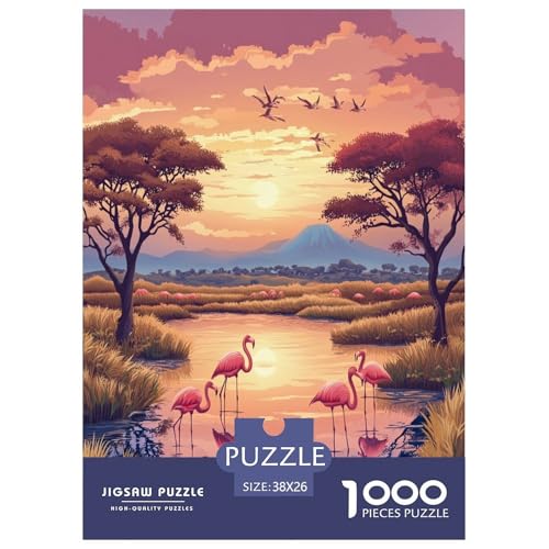 Flamingo Puzzle 1000 Teile Schwer Puzzle Spielzeug Lernspiel Impossible Herausforderungsspielzeug Für Erwachsene Und Kinder Ab 14 Jahren 38x26cm/1000pcs Flamingo Puzzle 1000 Teile Schwer Puzzle Spielzeug Lernspiel Impossible Herausforderungsspielzeug Für Erwachsene Und Kinder Ab 14 Jahren 38x26cm/1000pcs von VUDBELAFC