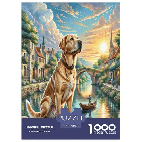 Labrador Retriever Puzzle 1000-teilige Schwer Puzzle Spielzeug Lernspiel Impossible Herausforderung Spielzeug Für Erwachsene Und Kinder in Bewährter 70x50cm/1000pcs Labrador Retriever Puzzle 1000-teilige Schwer Puzzle Spielzeug Lernspiel Impossible Herausforderung Spielzeug Für Erwachsene Und Kinder in Bewährter 70x50cm/1000pcs von VUDBELAFC