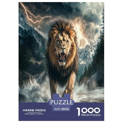 Löwen Puzzles 1000 Teile Schwer Puzzle Spielzeug Lernspiel Impossible Herausforderungsspielzeug Für Erwachsene Und Kinder Ab 14 Jahren 38x26cm/1000pcs Löwen Puzzles 1000 Teile Schwer Puzzle Spielzeug Lernspiel Impossible Herausforderungsspielzeug Für Erwachsene Und Kinder Ab 14 Jahren 38x26cm/1000pcs von VUDBELAFC