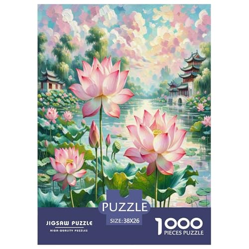 Lotusblume Puzzle 1000 Teile Schwer Puzzle Spielzeug Pädagogisches Spiel Impossible Herausforderungsspielzeug Für Erwachsene Kinder 38x26cm/1000pcs Lotusblume Puzzle 1000 Teile Schwer Puzzle Spielzeug Pädagogisches Spiel Impossible Herausforderungsspielzeug Für Erwachsene Kinder 38x26cm/1000pcs von VUDBELAFC