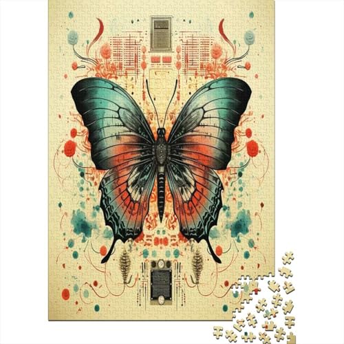 Schmetterling Puzzlespiel 1000 Teile Puzzle Für Erwachsene Und Kinder Ab 14 Jahren, Puzzle-Motiv Erwachsenen Puzzlespiel Puzzel 1000pcs (75x50cm) von VUDBELAFC