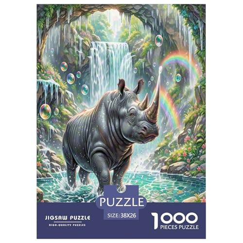 Schwarze Nashörner Puzzles 1000 Teile Schwer Puzzle Spielzeug Lernspiel Impossible Herausforderung Spielzeug Für Erwachsene Und Kinder in Bewährter 38x26cm/1000pcs Schwarze Nashörner Puzzles 1000 Teile Schwer Puzzle Spielzeug Lernspiel Impossible Herausforderung Spielzeug Für Erwachsene Und Kinder in Bewährter 38x26cm/1000pcs von VUDBELAFC