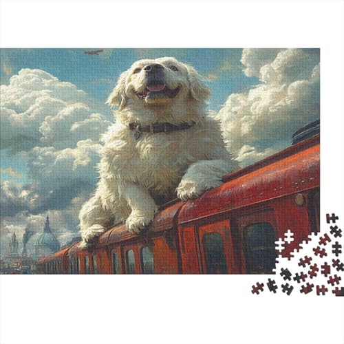 St. Bernard 1000 Stück Puzzles Für Erwachsene Teenager Stress Abbauen Familien-Puzzlespiel 1000-teiliges Puzzle Kinder Lernspiel Spielzeug Geschenk Puzzel 1000pcs (75x50cm) von VUDBELAFC