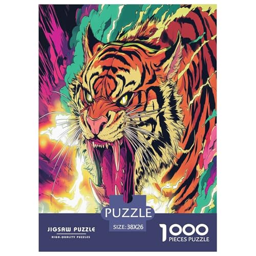 Tiger Puzzle 1000 Teile Schwer Puzzle Spielzeug Lernspiel Impossible Herausforderungsspielzeug Für Erwachsene Und Kinder Ab 14 Jahren 38x26cm/1000pcs Tiger Puzzle 1000 Teile Schwer Puzzle Spielzeug Lernspiel Impossible Herausforderungsspielzeug Für Erwachsene Und Kinder Ab 14 Jahren 38x26cm/1000pcs von VUDBELAFC