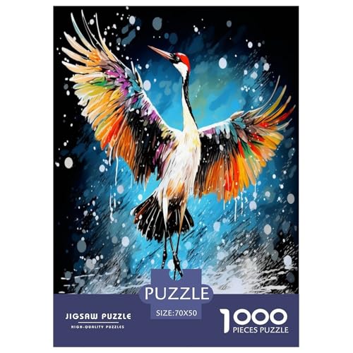 Weißer Kran Puzzle 1000-teilige Schwer Puzzle Spielzeug Pädagogisches Spiel Impossible Herausforderungsspielzeug Für Erwachsene Und Kinder in Bewährter 70x50cm/1000pcs Weißer Kran Puzzle 1000-teilige Schwer Puzzle Spielzeug Pädagogisches Spiel Impossible Herausforderungsspielzeug Für Erwachsene Und Kinder in Bewährter 70x50cm/1000pcs von VUDBELAFC