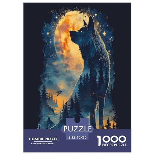 Wolf Puzzle 1000 Teile Schwer Puzzle Spielzeug Pädagogisches Spiel Impossible Herausforderung Spielzeug Für Erwachsene Kinder 70x50cm/1000pcs Wolf Puzzle 1000 Teile Schwer Puzzle Spielzeug Pädagogisches Spiel Impossible Herausforderung Spielzeug Für Erwachsene Kinder 70x50cm/1000pcs von VUDBELAFC