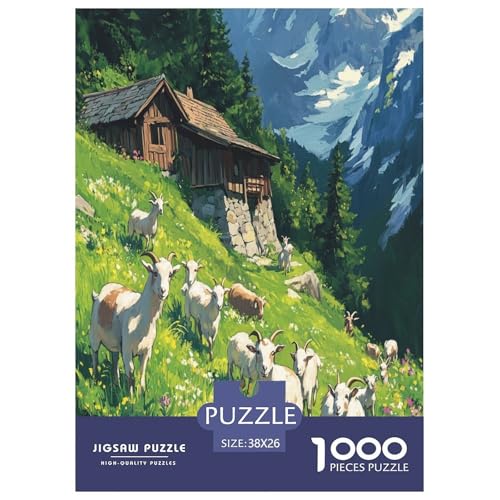 Ziege Puzzle 1000 Teile Schwer Puzzle Spielzeug Pädagogisches Spiel Impossible Herausforderungsspielzeug Für Erwachsene Kinder 38x26cm/1000pcs Ziege Puzzle 1000 Teile Schwer Puzzle Spielzeug Pädagogisches Spiel Impossible Herausforderungsspielzeug Für Erwachsene Kinder 38x26cm/1000pcs von VUDBELAFC