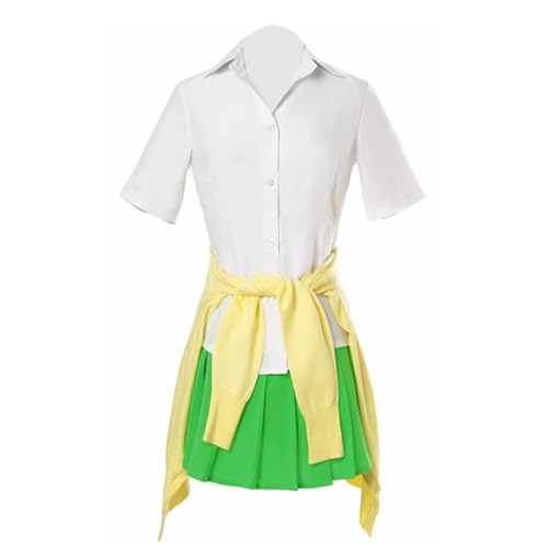 VUEHVO Anime The Quintessential Quintuplets Nakano Miku/Nin/Yotsuba/Ichika Cosplay Outfit Uniform Sailor JK Dress Anime Kostüme Komplettes Set für Halloween-Party (Nakano Ichika, L) von VUEHVO