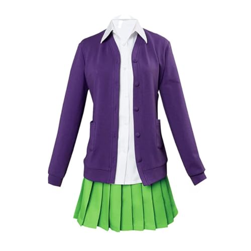 VUEHVO Anime The Quintessential Quintuplets Nakano Miku/Nin/Yotsuba/Ichika Cosplay Outfit Uniform Sailor JK Dress Anime Kostüme Komplettes Set für Halloween-Party (Nakano Nin, L) von VUEHVO