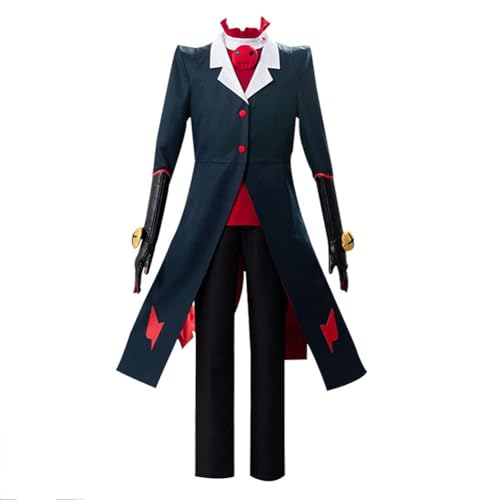 VUEHVO Hazbin Hotel Charlie Morningstar Cosplay Outfit Anime Kostüm Erwachsene Rollenspiel Anime Karneval Halloween Party Karneval Uniform (Blitzo Kostüm, 3XL) von VUEHVO