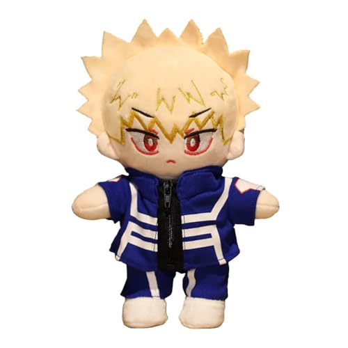 VUEHVO MHA Bakugo Katsuki Plüschfigur Anime PP-Baumwolle, 20 cm, niedliches, weiches gefülltes Ornament, ideal für Auto, Tasche oder Heimdekoration für Fans (Bakugo Katsuki) von VUEHVO