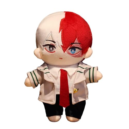 VUEHVO MHA Bakugo Katsuki Plüschfigur Anime PP-Baumwolle, 20 cm, niedliches, weiches gefülltes Ornament, ideal für Auto, Tasche oder Heimdekoration für Fans (Todoroki Shouto) von VUEHVO