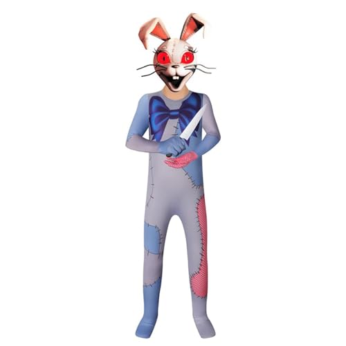 VUEHVO Sundrop Moondrop FNAF Cosplay Kostüm FNAF Security Breach Game Monster Boss Clown Jumpsuit Halloween Karneval Party Outfit (Typ C, 130) von VUEHVO