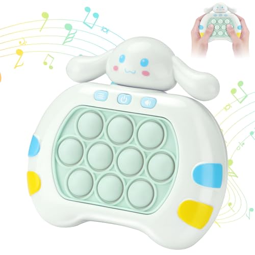 Vunake Pop Fidget it Quick Push Spiel Game Fidget Toys Pop Elektronisches Spiel Bubble Sensorspiel Puzzle Spielmaschine Controller Push Sensory Squeeze Fidget Toy Spielzeug für Kinder Erwachsene von VUNAKE