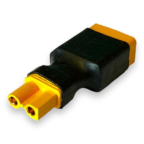 VUNIVERSUM 1x Stück Premium Adapter XT30 Goldstecker Female Buchse auf XT60 Male Stecker Plug Adapterkabel für Lipo Akku Batterie Copter RC Modellbau von VUNIVERSUM