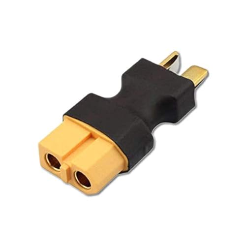 VUNIVERSUM 1x Stück Premium Adapter XT60 Female auf XT T-Stecker T-Dean T-Connector Male für Lipo Akku Battery Hochstrom 60A Modellbau von VUNIVERSUM