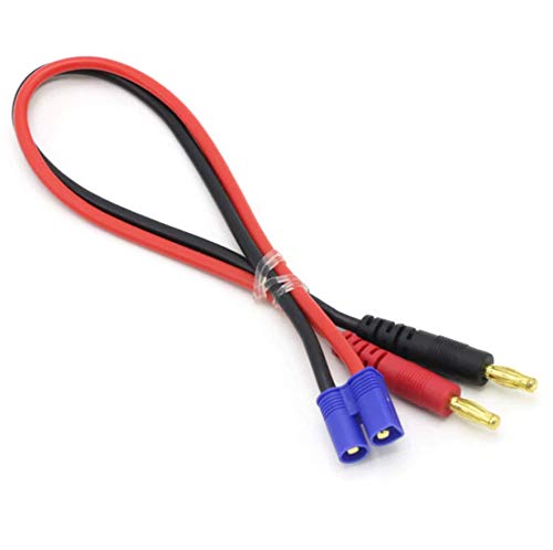 VUNIVERSUM Original Lipo Akku Premium Ladekabel mit EC3 Stecker Male 3,5mm auf 4mm Bananenstecker Goldstecker 30cm 13AWG 3.2 mm² Kabel von Mr.Stecker Modellbau® von VUNIVERSUM