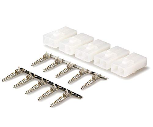 10x Stück Premium Nylon Japan 13,5mm Steckverbinder Stecker Male 10A mit Pins Crimpen Löten Verpolsicher kompatibel zu Tamiya für Lipo Akku Car LD RC Modellbau von VUNIVERSUM