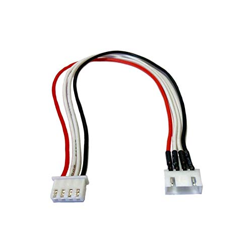 VUNIVERSUM 1 Stück Premium 3S 4Pin Balancerkabel Kabel Verlängerung Ladekabel JST-XH XH Stecker auf Buchse 20cm 26AWG Kabel Farbig Adapterkabel für Lipo Akku von Mr.Stecker Modellbau® von VUNIVERSUM