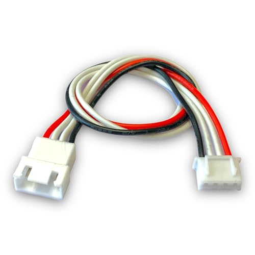 VUNIVERSUM 1 Stück Premium 3S 4Pin Balancerkabel Kabel Verlängerung Ladekabel JST-XH XH Stecker auf Buchse 20cm 26AWG Kabel Farbig Adapterkabel für Lipo Akku von Mr.Stecker Modellbau® von VUNIVERSUM