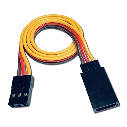 VUNIVERSUM 1x Stück Premium 30cm Servo Verlängerung Servokabel Verlängerungskabel Male to Female JR Graupner Futaba Stecker auf Buchse 26AWG Kabel Modellbau von VUNIVERSUM