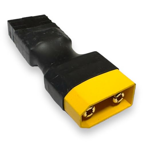 1x Stück Premium Adapter XT90 Stecker Male auf Traxxas TRX Buchse Female 12AWG 3.5mm2 Hochstrom Silikon Kabel Adapterkabel für Lipo Akku Modellbau von VUNIVERSUM