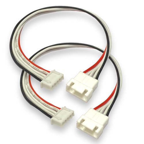 VUNIVERSUM 2X Stück JST-XH 4S 5Pin 20cm Lipo Akku Premium Balancerkabel Balancer Kabel Verlängerung Ladekabel XH Stecker auf Buchse 24AWG Adapterkabel Modellbau von VUNIVERSUM