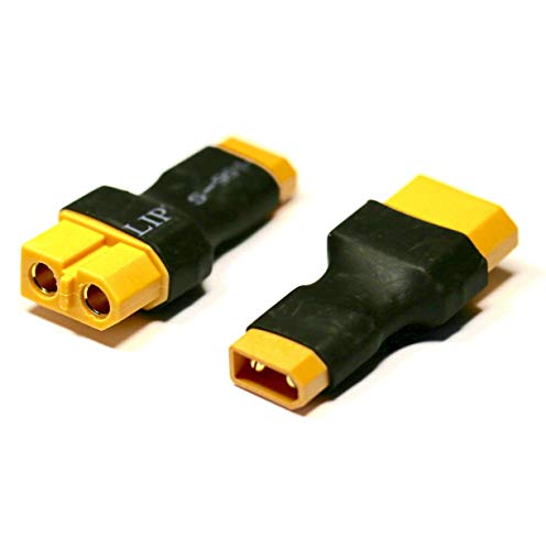 VUNIVERSUM 2X Stück Premium Adapter XT30 Male Stecker auf XT60 Female Buchse Plug Lipo Akku Batterie von Mr. Stecker Modellbau® von VUNIVERSUM