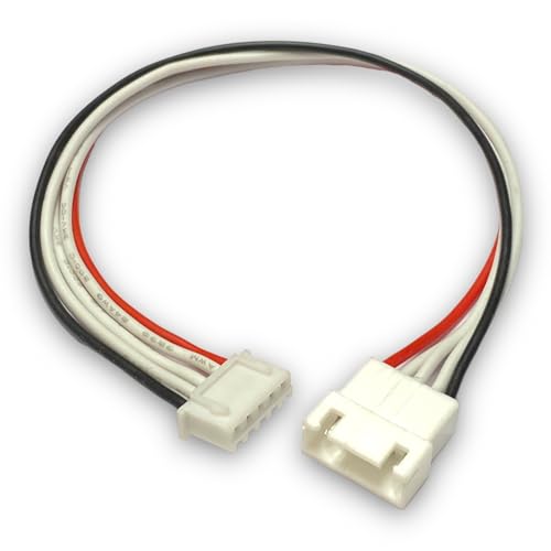 VUNIVERSUM 4X Stück JST-XH 4S 5Pin 20cm Lipo Akku Premium Balancerkabel Verlängerung Ladekabel XH Stecker auf Buchse 24AWG Adapterkabel Modellbau von VUNIVERSUM