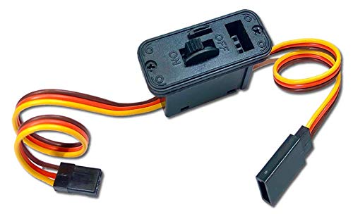 VUNIVERSUM JR auf JR Premium EIN Aus On Off Power Schalter Schalterkabel mit Ladebuchse Servo Lipo LED Empfänger Stecker 22AWG Kabel Switch Modellbau von VUNIVERSUM