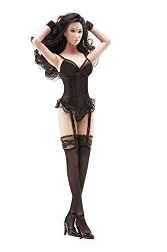 VUSLB 1/6 Lace Corset with Gartering Stockings and Schuhe for 1:6 weiblich Figurs von VUSLB