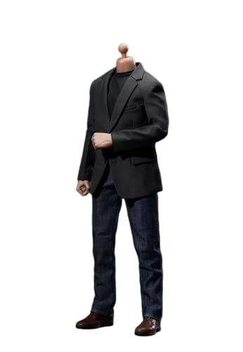 VUSLB 1/6 Scale Male Clothes,Men's Casual Suit Jeans Suit Coat Shirt Pant Shoes Costume Clothing for 12inch Male Action Figure Body von VUSLB