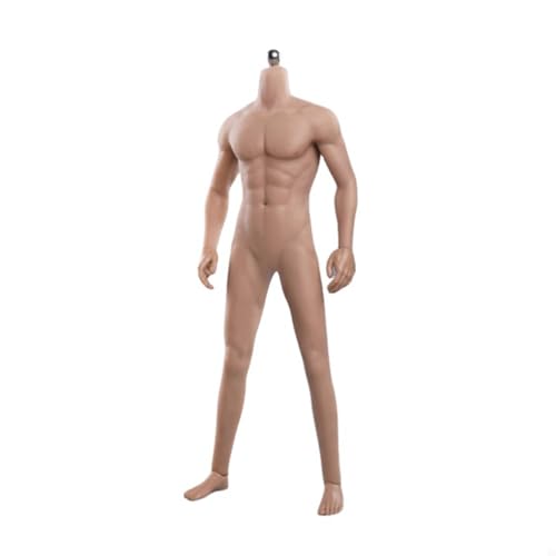 VUSLB 1/6 Scale Mann ActionFigurn Body 12inch Super Flexible Mann Seamless Long Legs Muscle militär Body Detachable Feet Collectible(JOK-10A-BS Suntan Skin) von VUSLB