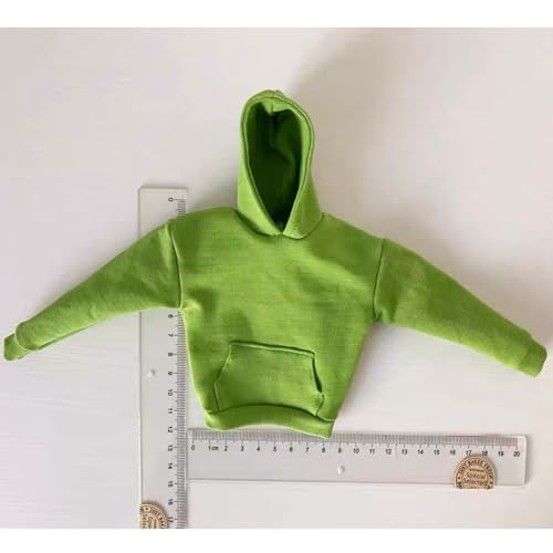 VUSLB 1/6 Scale Mann Figur Doll Kleidung Custom Hoodie,Sweatshirt for 12inch Mann Dolls Figur Kleidung -Green von VUSLB