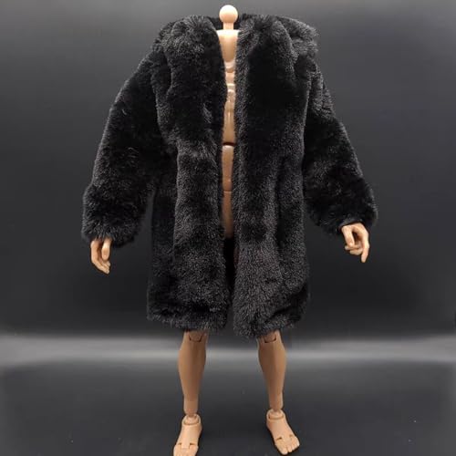 VUSLB 1/6 Scale Mann Figur Kleidung,Men's Overcoat Long Coat Costume Outfit for 12 inch Mann Action Figur Body von VUSLB