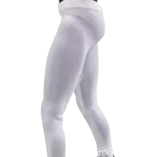 VUSLB 1/6 Scale Mann militär White Tight Leggings Pantyhose Pants Trousers Man's Cloth Without Body Fit 12" Mann ActionFigurn Body Model Toy Collectible (White Color) von VUSLB